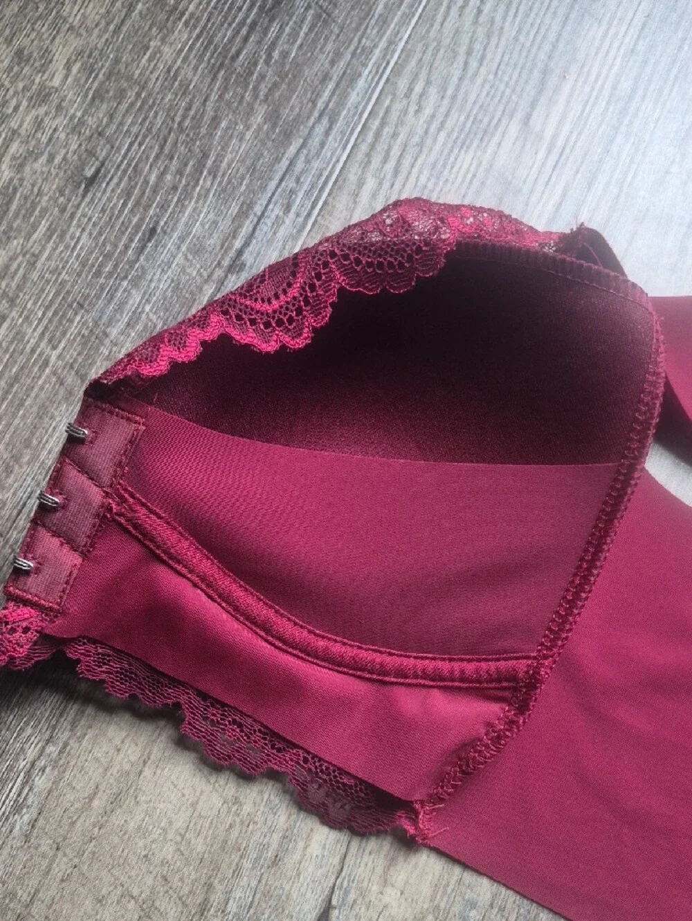 Wireless Lace Bralette in Deep Berry